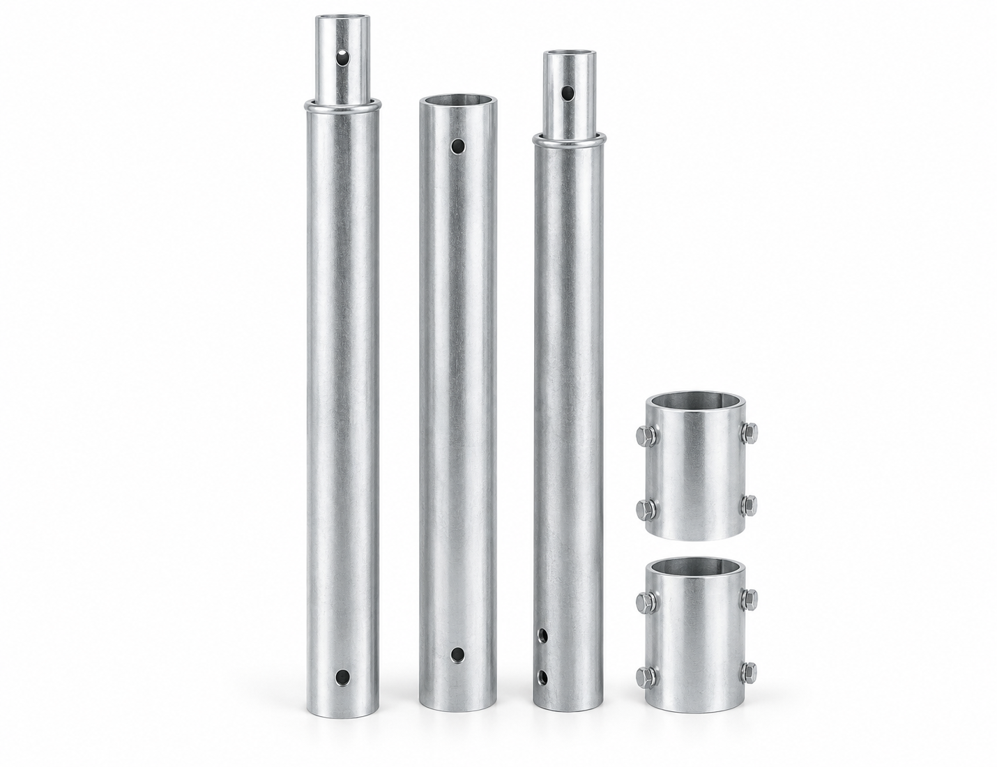 Aluminum antenna mast sections